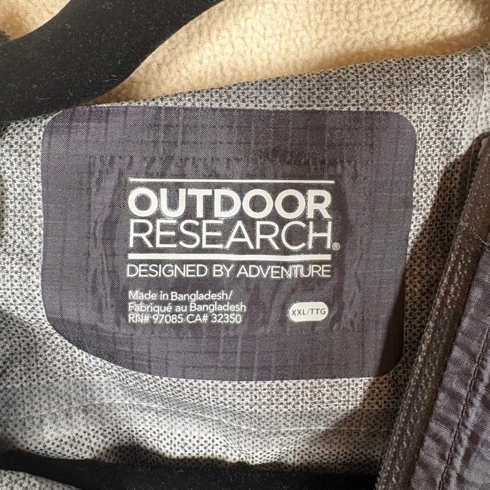 Outdoor Research Mens Packable Helium II Jacket Waterproof Rain Shell XXL Black - Picture 7 of 14